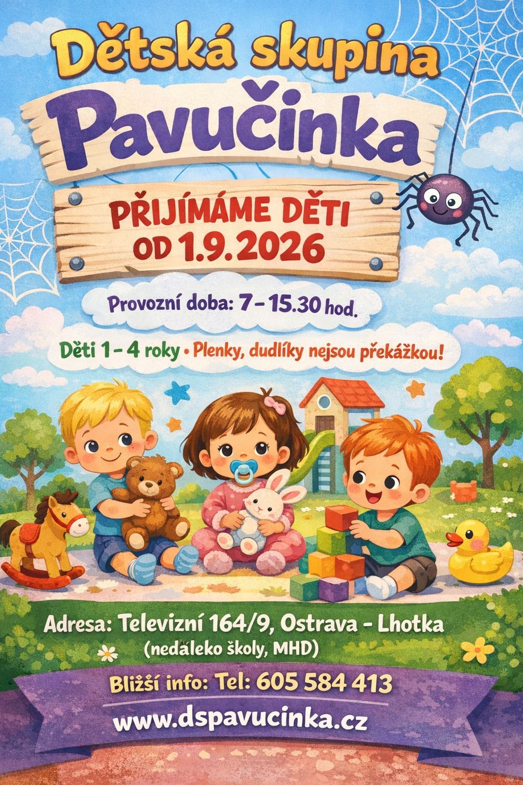 Příjímáme nové děti